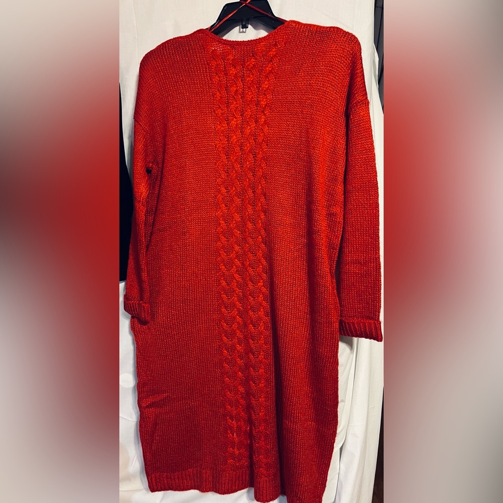 SEVENTH AVENUE ladies LONG CARDIGAN. NWOT MEDIUM - Picture 2 of 4